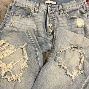 High-rise, curvy mom, jeans, size 9 29” inseam
